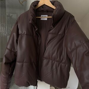 Old Navy Chocolate Brown Puffer Coat